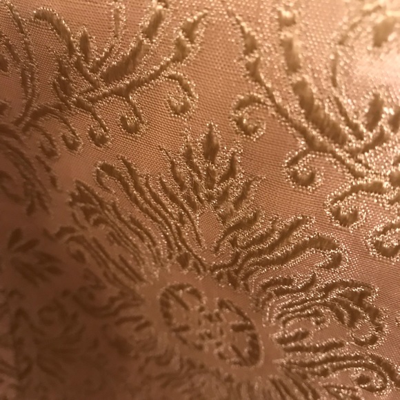 DAVID’S BRIDAL Gold Tone Halter Dress - Picture 3 of 7